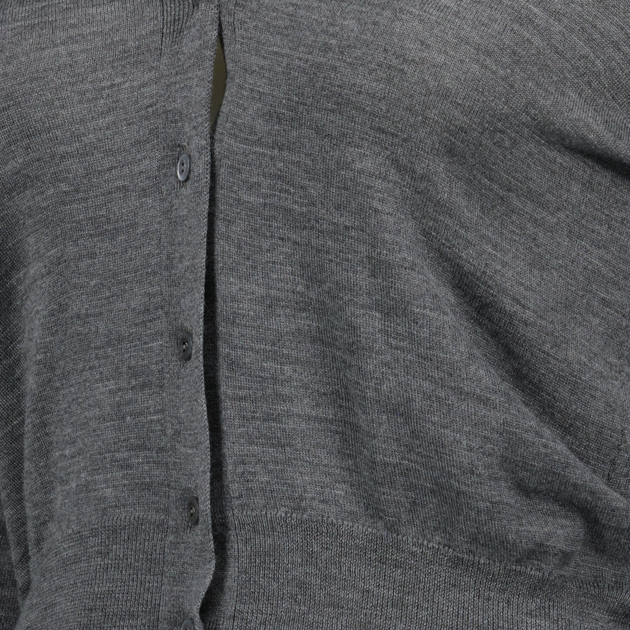 wool cardigan, grey cardigan, Prada, women's fashion, designer cardigan