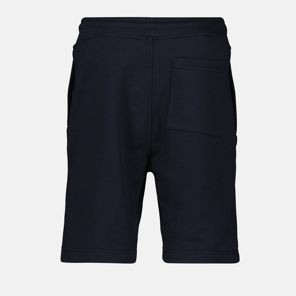 Imagen de pantalones cortos de algodón azul marino de K-Way para hombres - Temporada Primavera-Verano 2025 - Vista trasera
