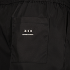 Imagen de Pantalón Corto Negro de Ami PARIS para Hombres - Temporada Primavera-Verano 2025 - Detalle 5