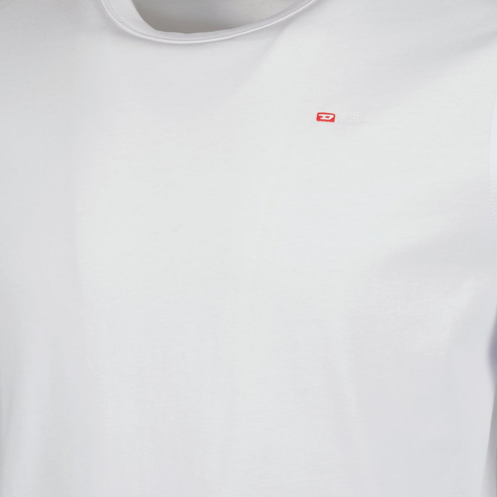 Image of T-Adjust-Microdiv White T-Shirt by Diesel for Unisex - Season Autumn-Winter 2025 - Product detail view 2