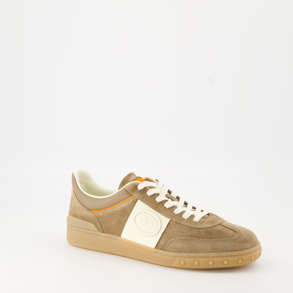 Valentino Garavani Sneakers, UpVillage Sneakers, Luxury Sneakers, Brown Suede Sneakers, Men's Footwear