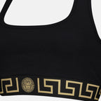 sports bra, Versace, Medusa Greca, activewear, nylon top