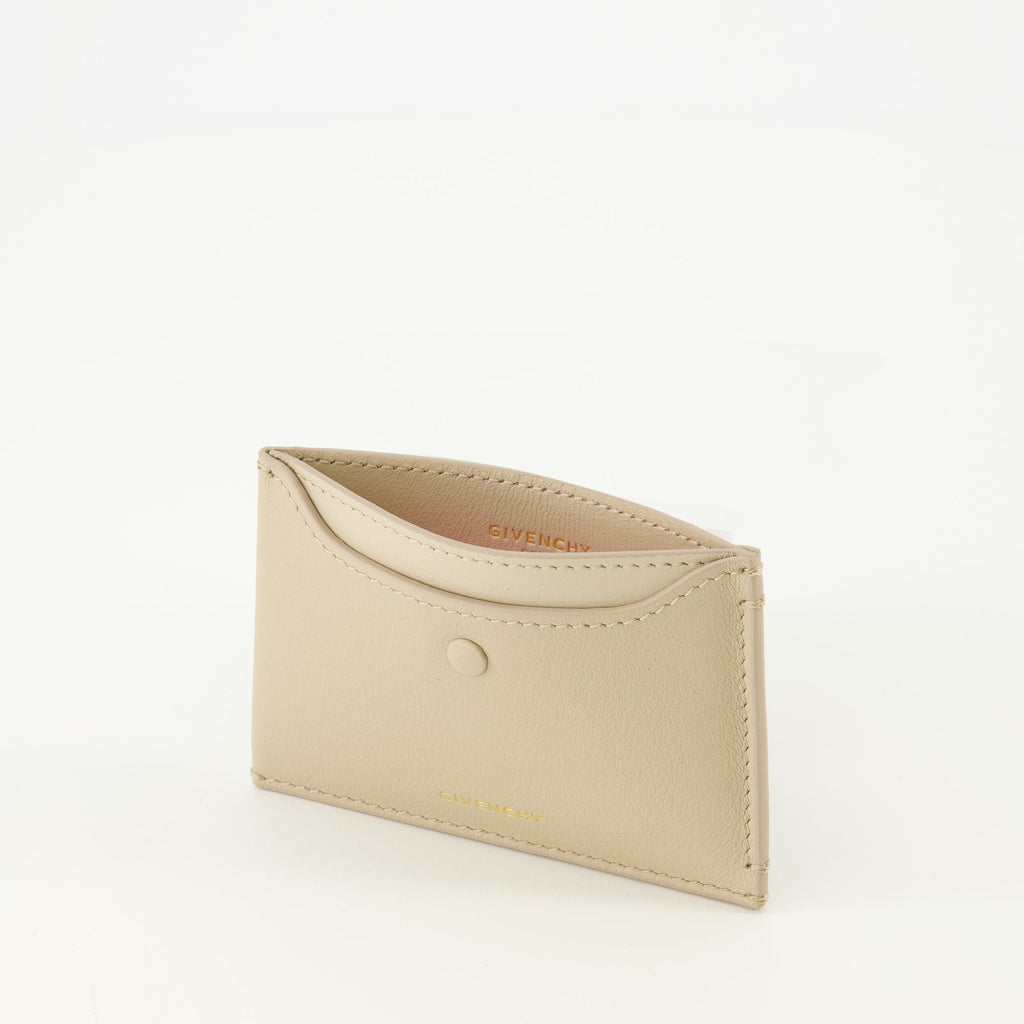 Givenchy cardholder, beige leather accessories, luxury cardholder, women's leather wallet, designer cardholder