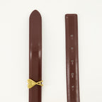 Ami de coeur Bordeaux Belt, AMI Paris belt, leather belt, fashion accessories, adjustable belt