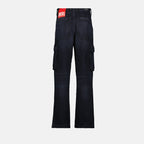 Bild von Schwarzen Denim Cargo-Hosen von Diesel für Herren - Saison Frühling-Sommer 2025 - Detailansicht 2