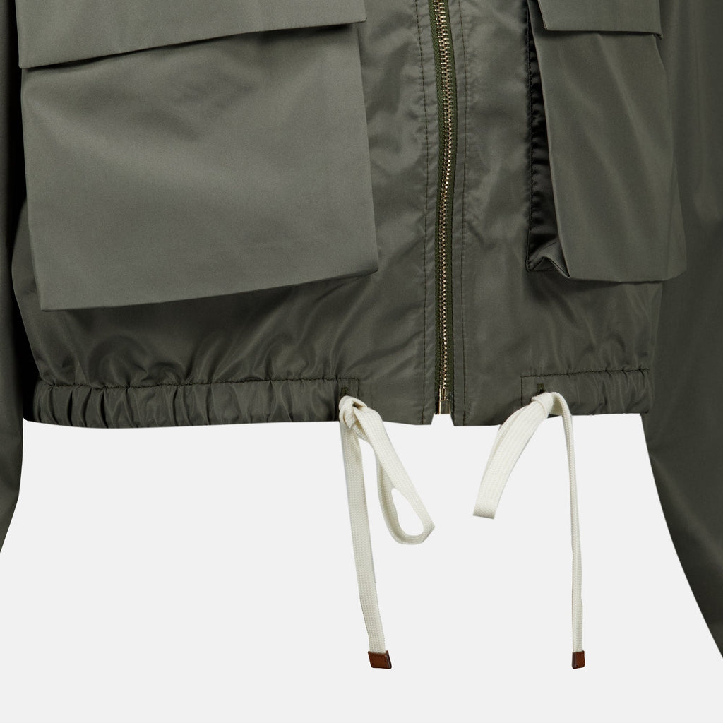 Chaqueta de Tela Técnica Kaki