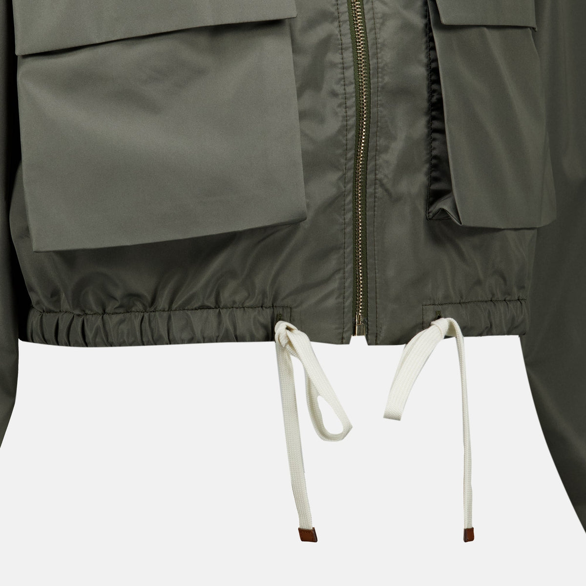Jacke aus Technischem Gewebe in Khaki