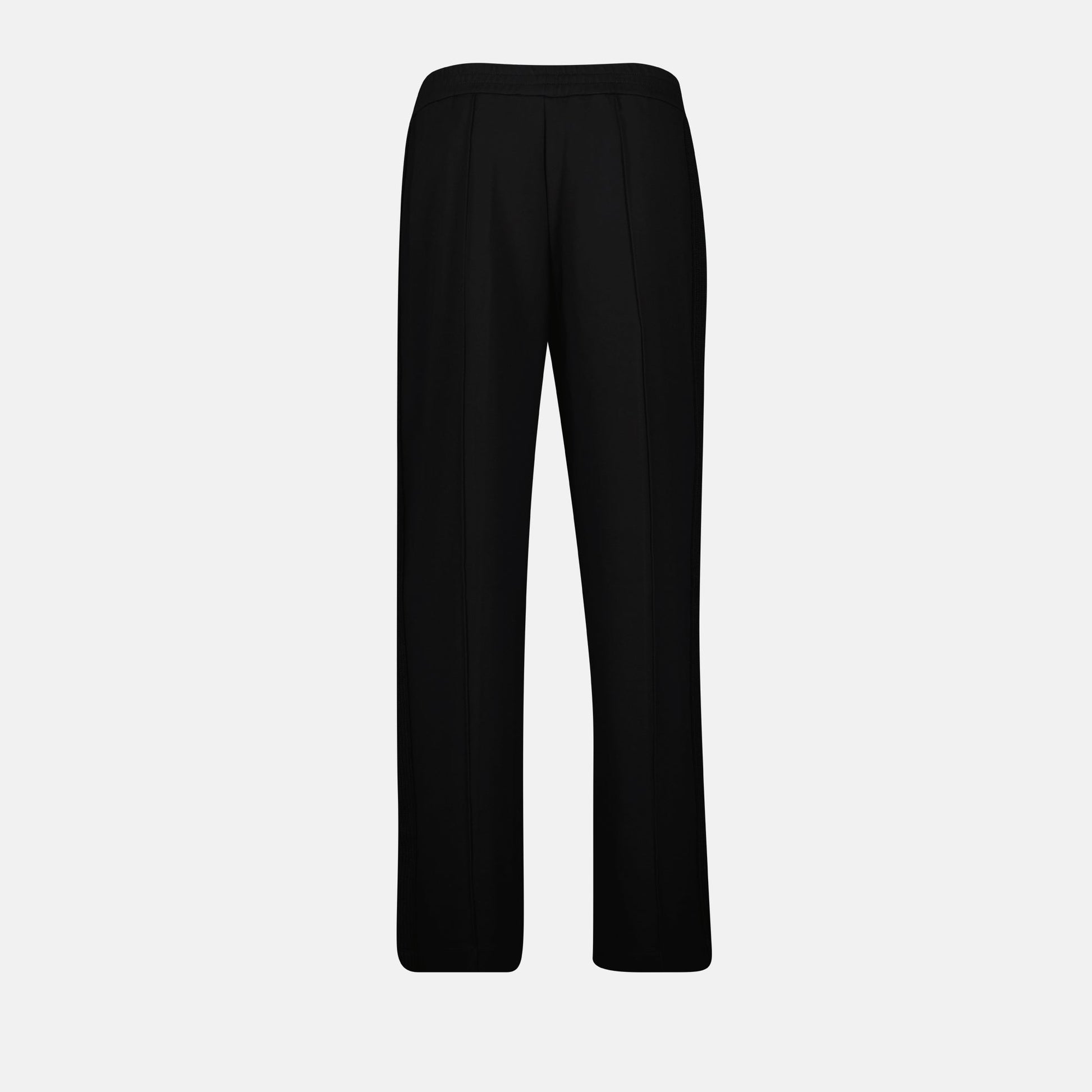 Moncler sweatpants, black logo pants, wool sweatpants, luxury activewear, women's sweatpants