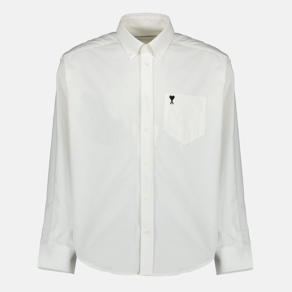 Immagine della camicia Boxy Ami de Coeur di Ami PARIS per uomini - Stagione primavera-estate 2026 - Vista frontale