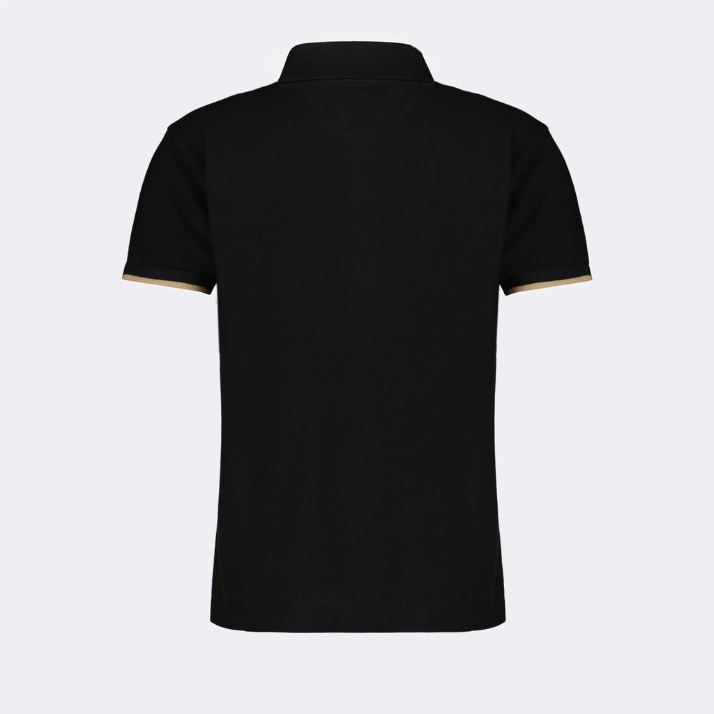 Moncler polo, black polo, women’s polo, luxury polo shirt, designer polo