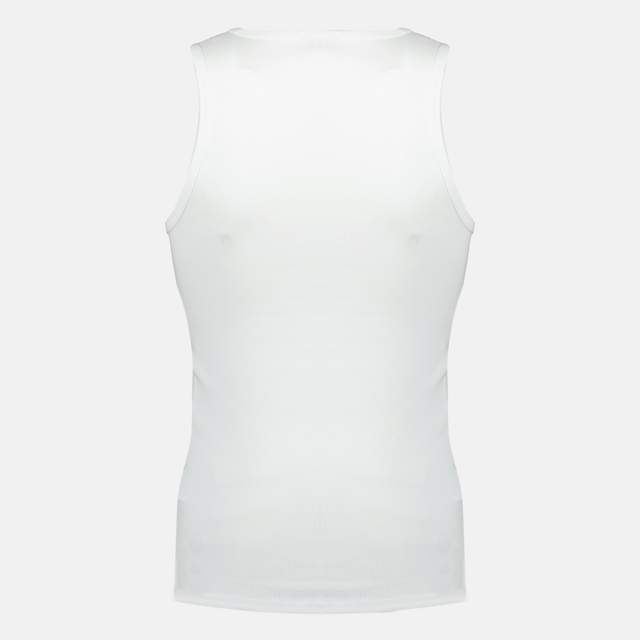 white tank top, Diesel apparel, cotton tank top, Oval-D logo, Autumn-Winter collection