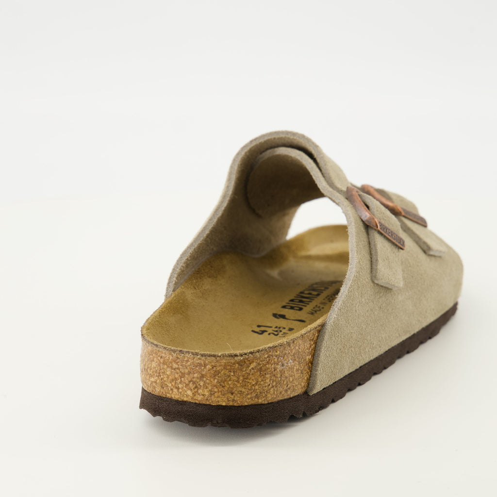 Zürich Beige Suede Sandals