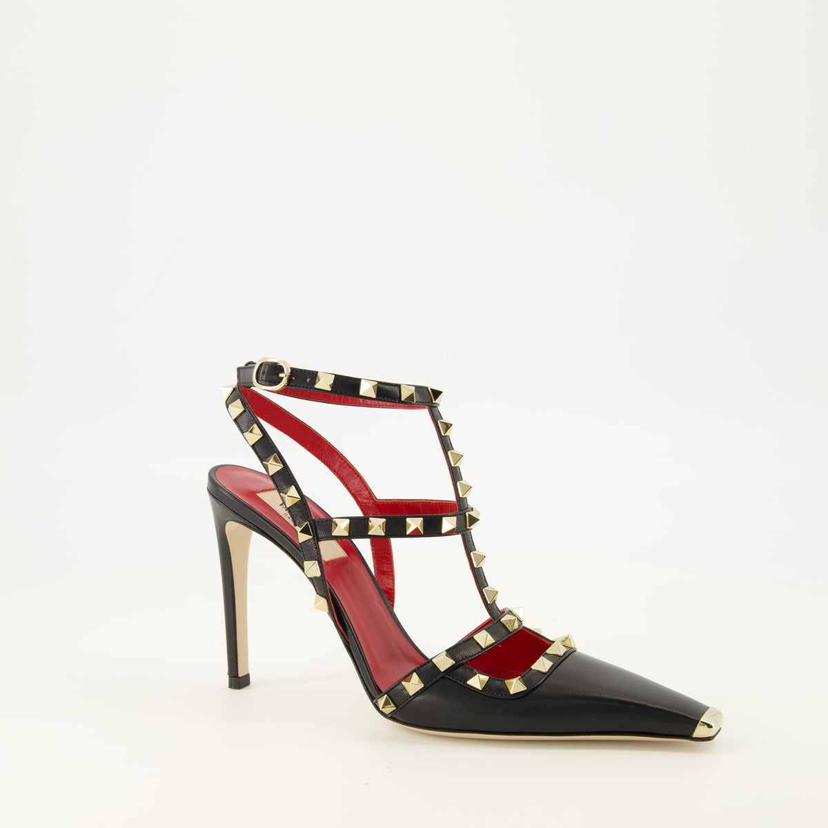 Rockstud Pointed-Toe Pumps
