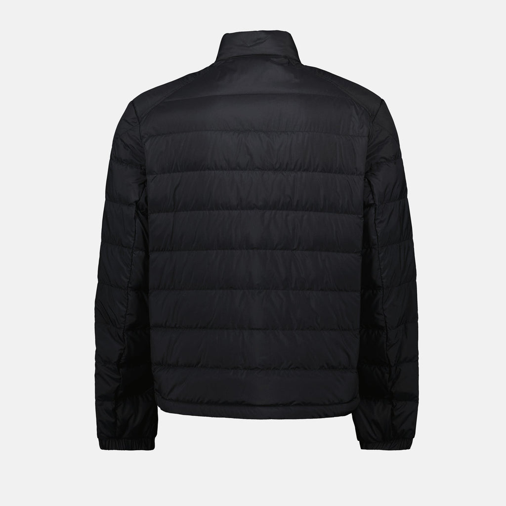 Moncler down jacket, black nylon jacket, men's outerwear, quilted jacket, Spring-Summer 2025