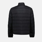 Moncler down jacket, black nylon jacket, men's outerwear, quilted jacket, Spring-Summer 2025