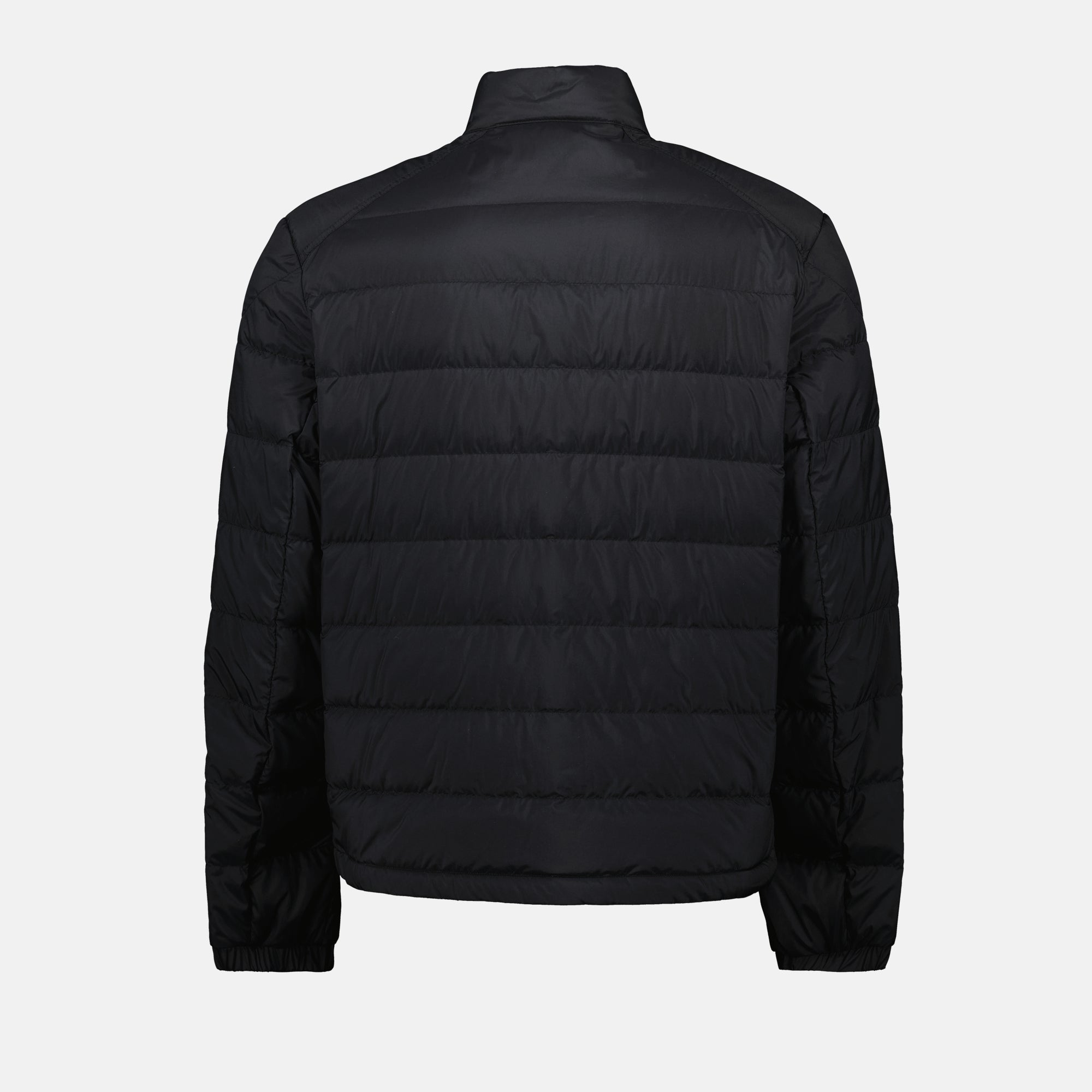 Moncler down jacket, black nylon jacket, men's outerwear, quilted jacket, Spring-Summer 2025