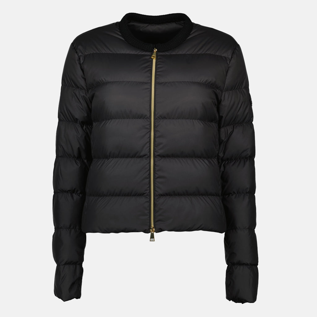 Mauvezin down jacket, Moncler black coat, Autumn-Winter collection 2025, designer down jacket, women's luxury outerwear