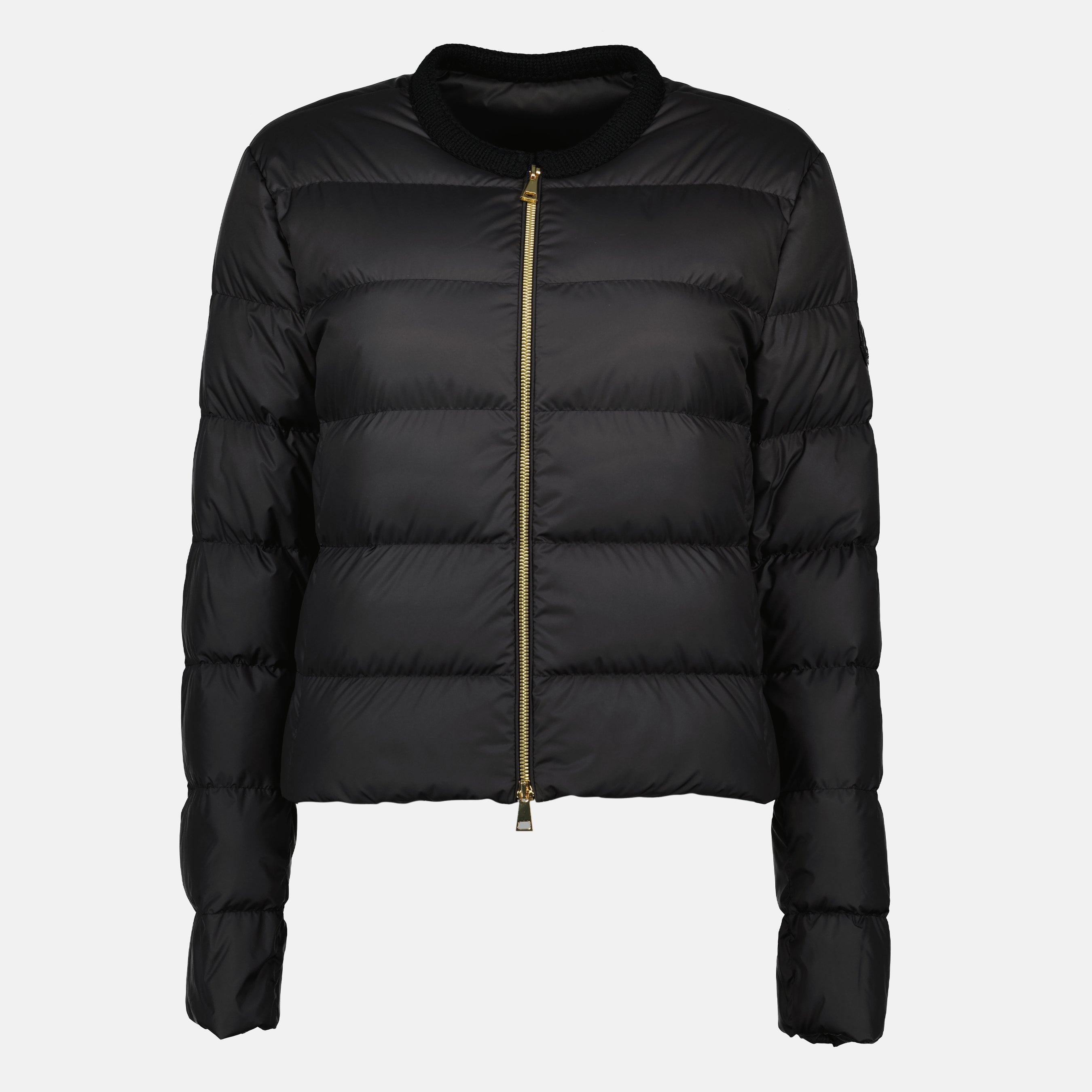 Mauvezin down jacket, Moncler black coat, Autumn-Winter collection 2025, designer down jacket, women's luxury outerwear