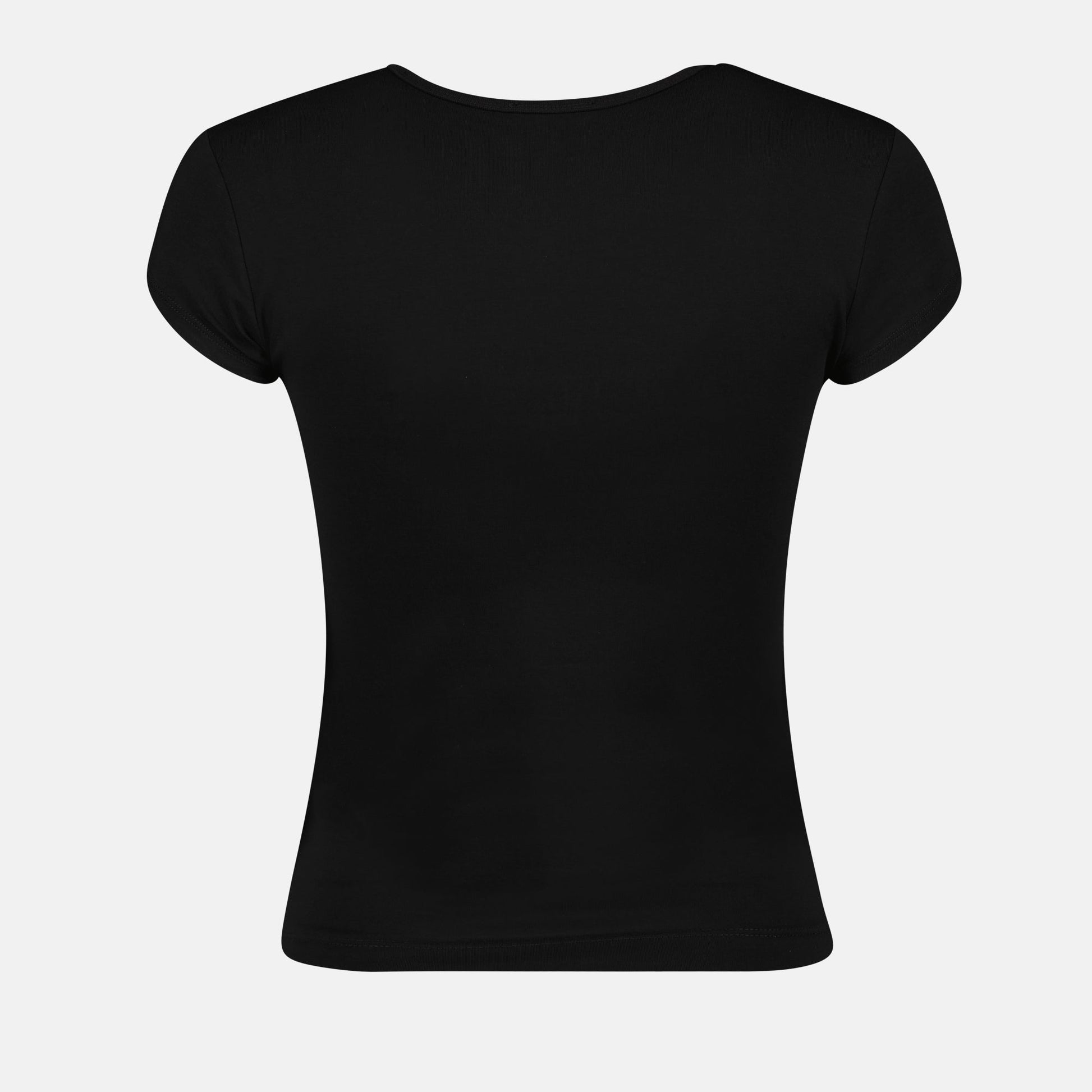 black t-shirt, diesel t-angie, luxury ready-to-wear, designer fashion, sophisticated casual wear