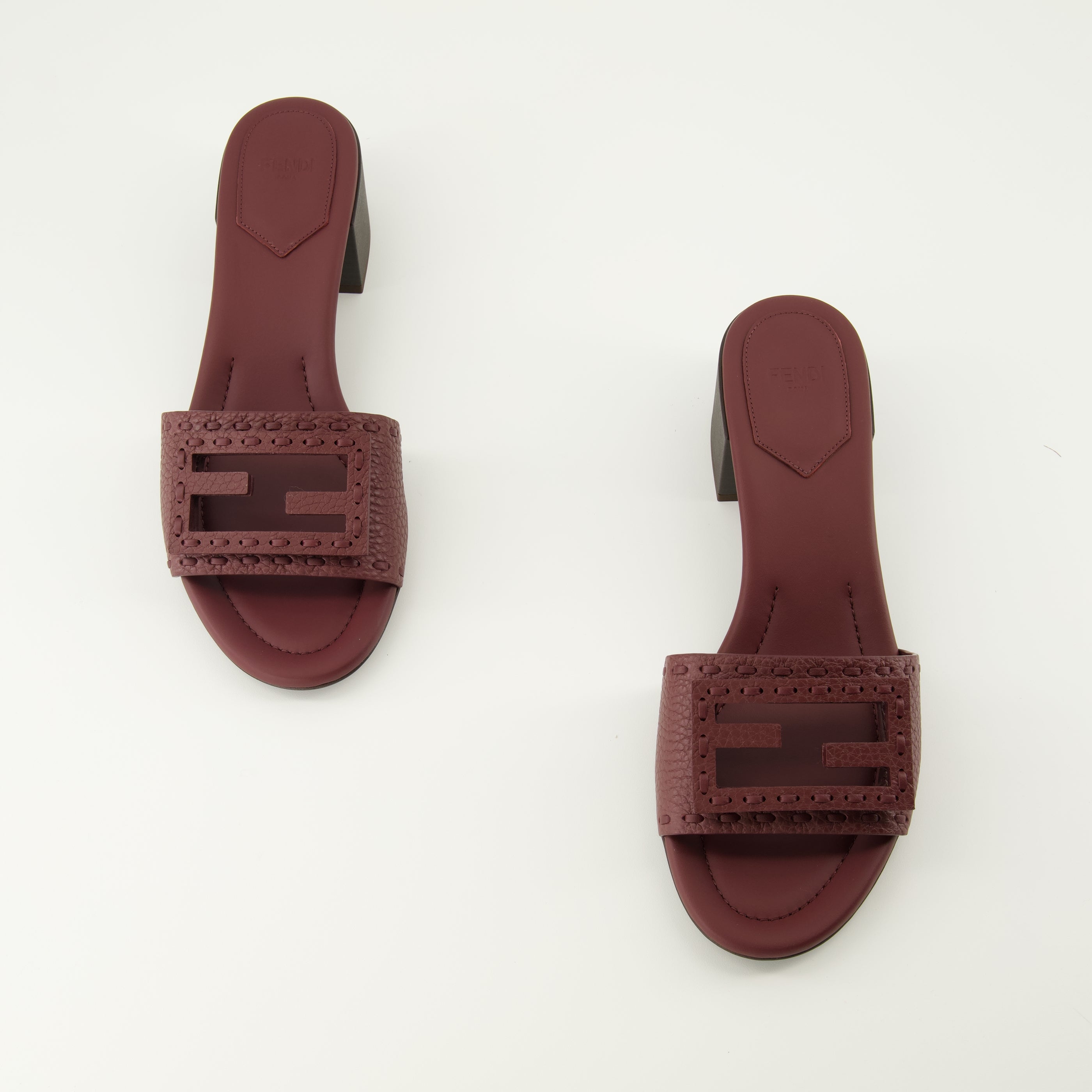 Bordeaux Baguette Heeled Sandals