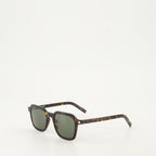 Imagen de gafas de sol de carey delgado de Saint Laurent para unisex - Temporada Otoño-Invierno 2024 - Vista posterior
