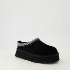 Image of Tazz II White Suede Mules by Ugg for Women - Season Autumn-Winter 2025 - Front Right Three-Quarter View