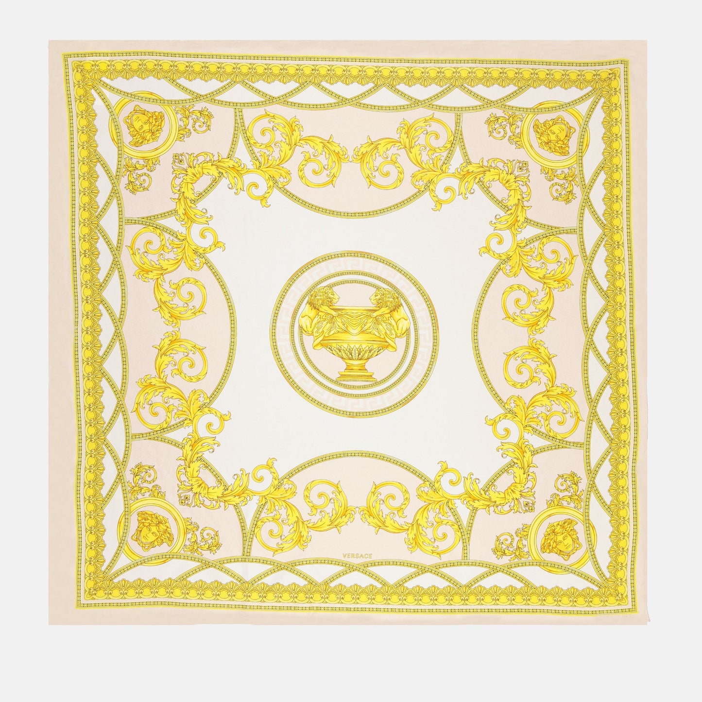 silk scarf, luxury accessory, Versace scarf, Autumn-Winter 2024, elegant scarf