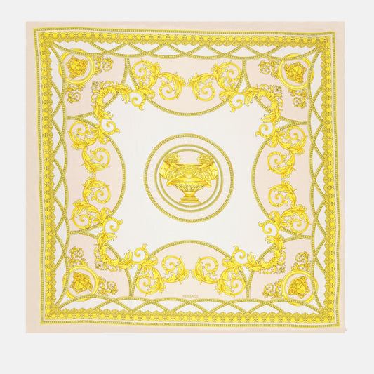 silk scarf, luxury accessory, Versace scarf, Autumn-Winter 2024, elegant scarf