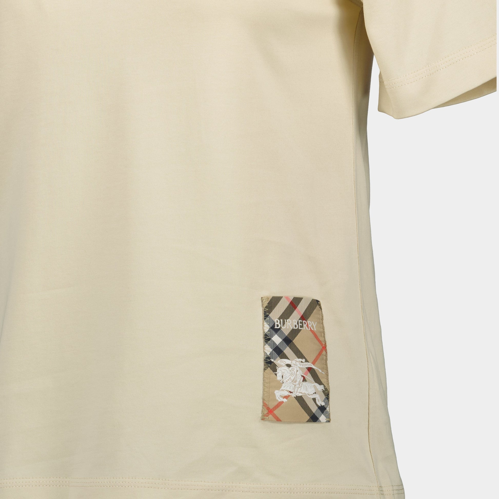 Beige T-Shirt, Cavalier T-Shirt, Cotton T-Shirt, Burberry T-Shirt, Spring-Summer Collection