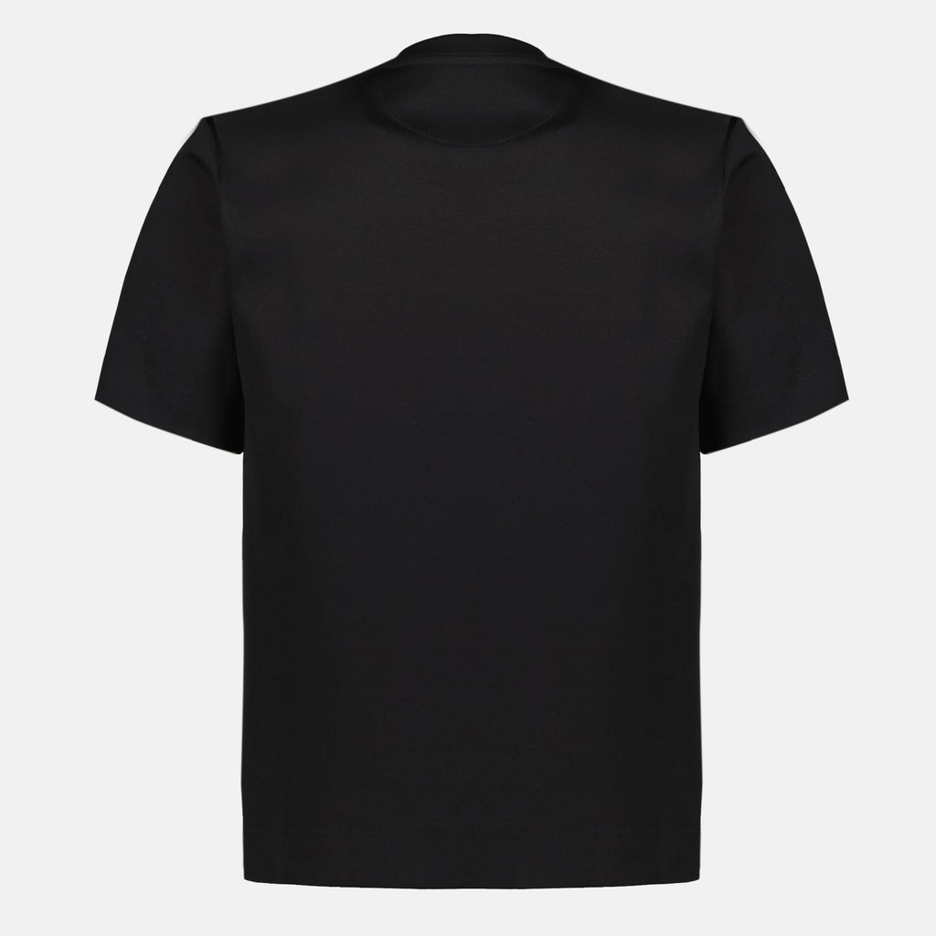 Black Cotton Printed T-Shirt