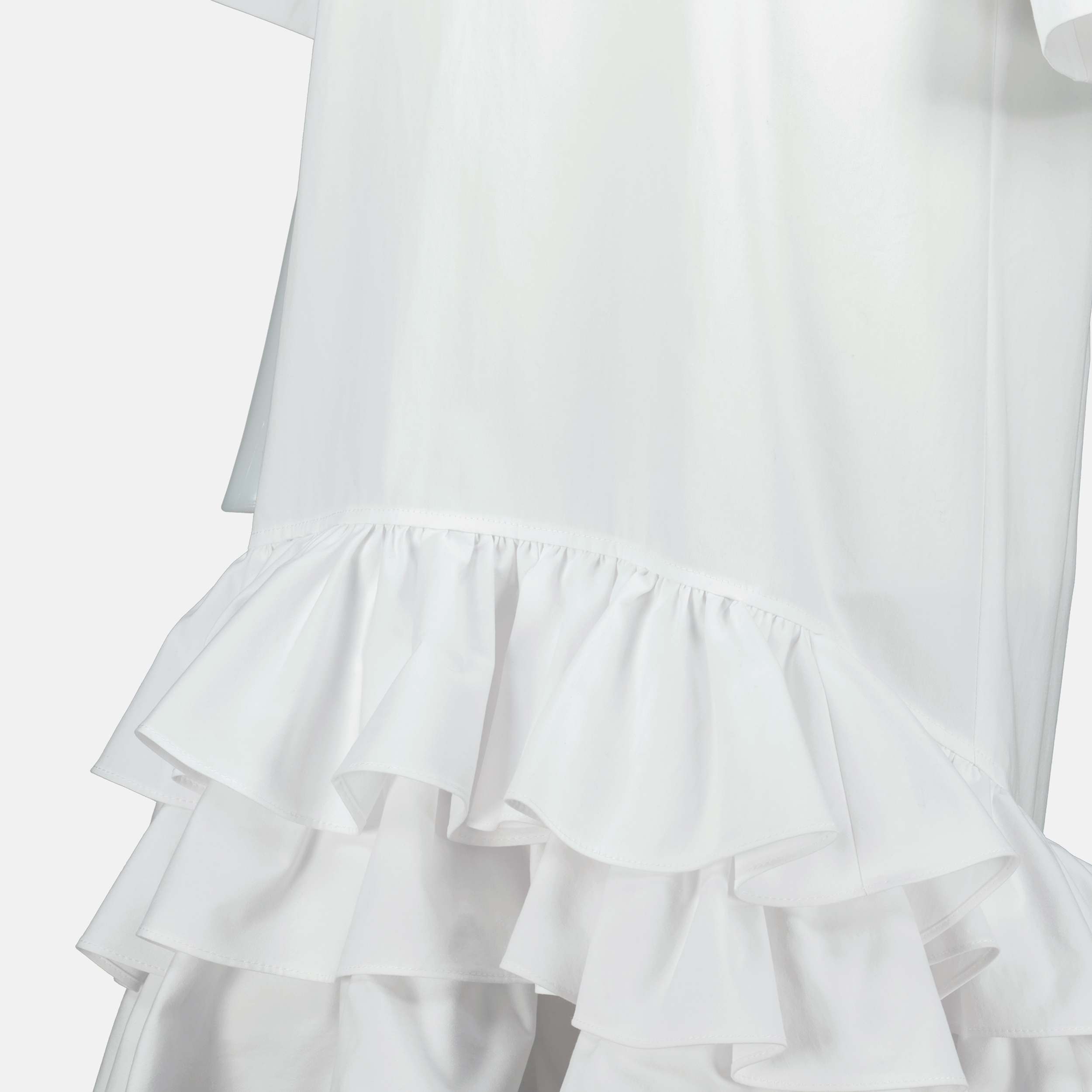 White Ruffled Dress