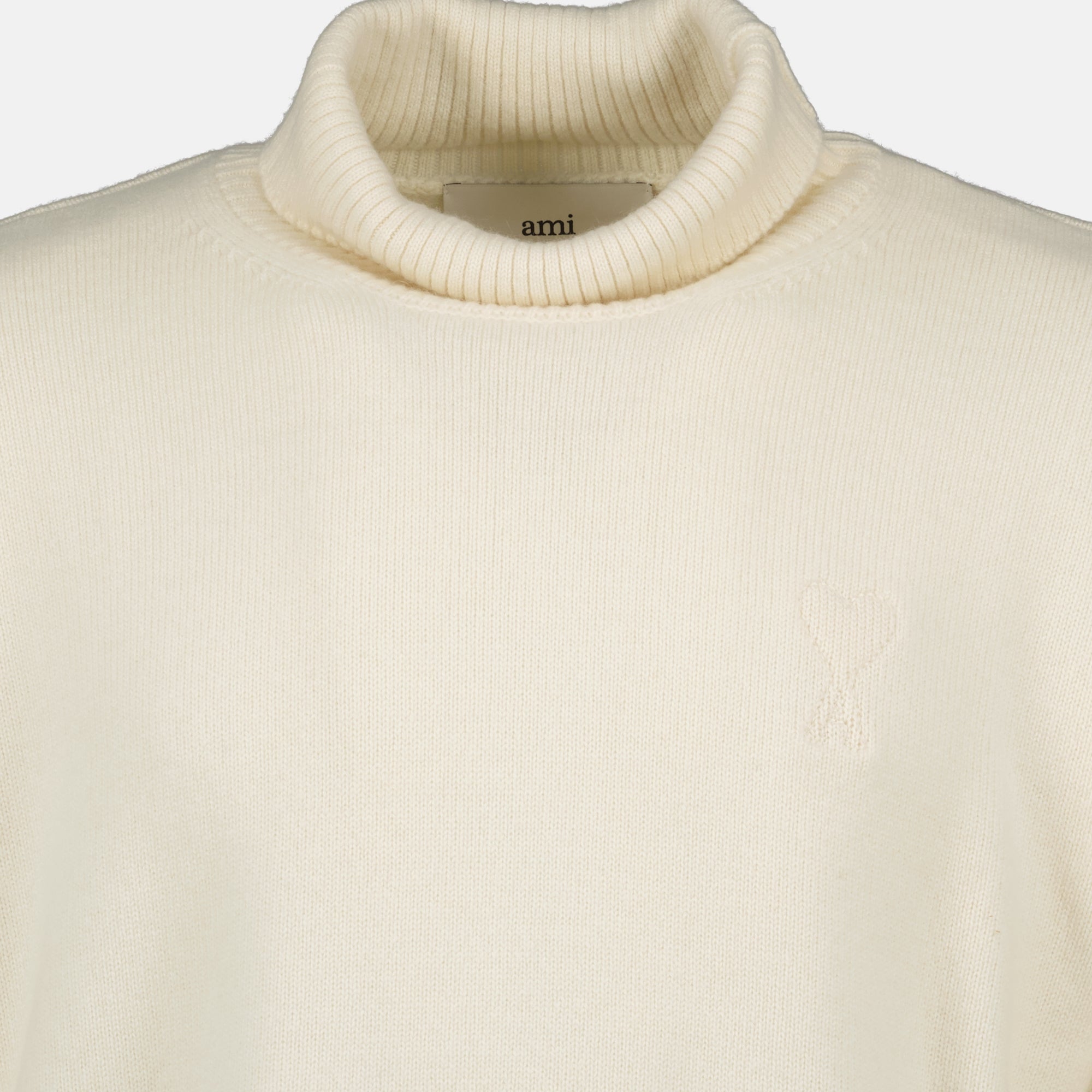 Ami de coeur sweater, roll neck sweater, AMI Paris, cashmere wool blend, fashion sweater