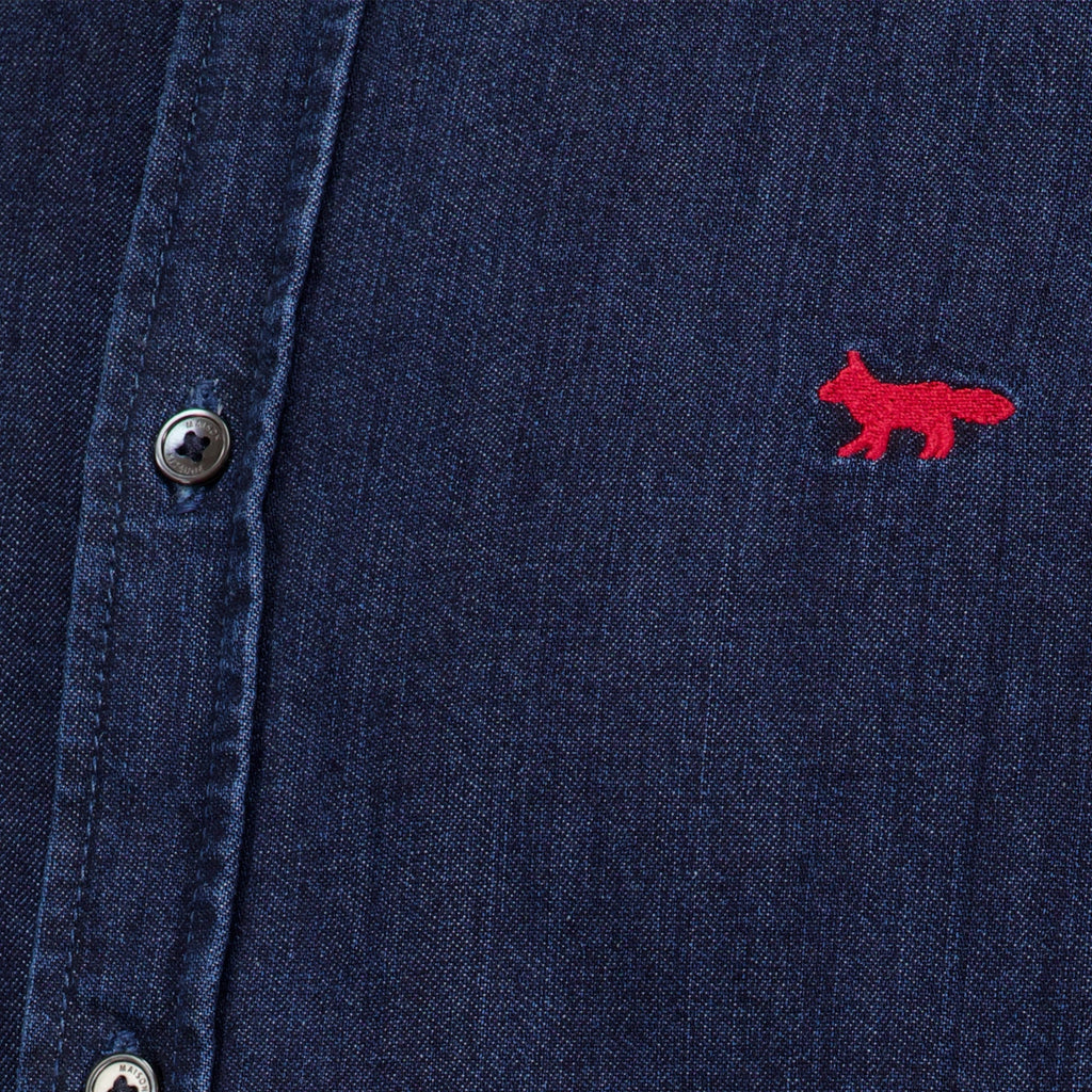 Blue Denim Shirt - Maison Kitsuné