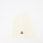 Moncler, wool beanie, Autumn-Winter 2024, luxury accessories, logo beanie
