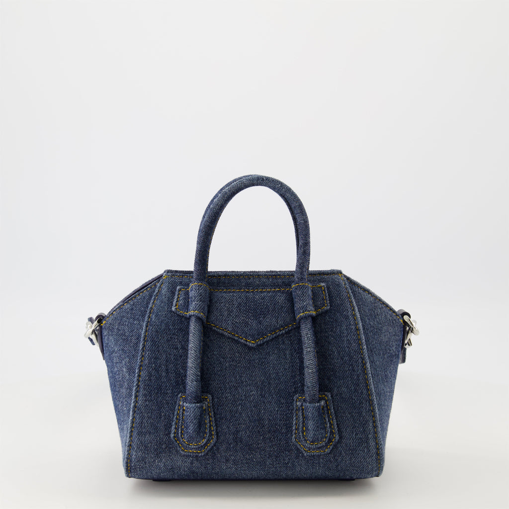 denim bag, Givenchy Antigona Toy, designer handbag, everyday bag, chic accessory