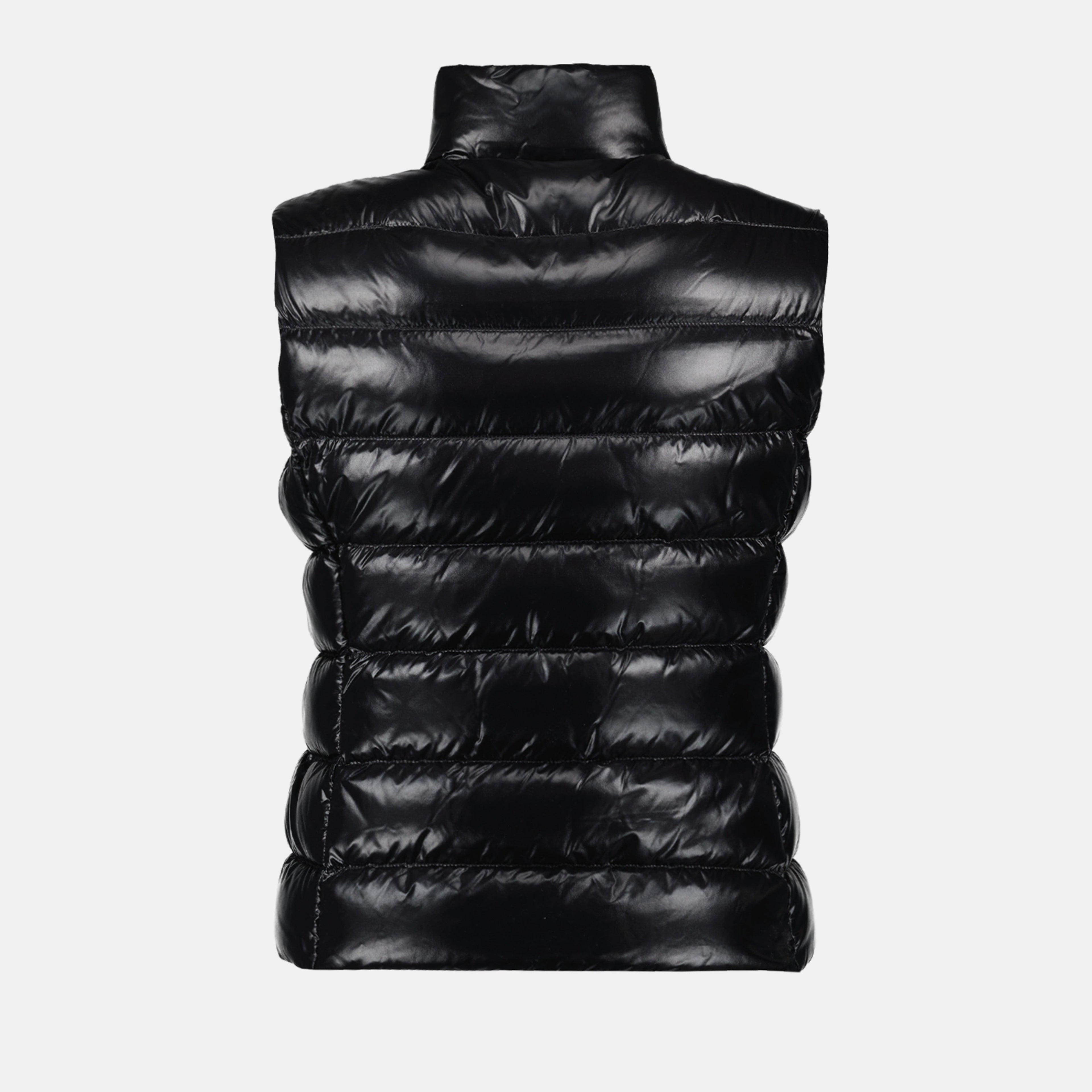Moncler Gany vest, black down vest, luxury outerwear, women's winter vest, Moncler collection