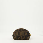 Fendi, Baguette FF, toiletry bag, embroidered canvas, luxury accessory