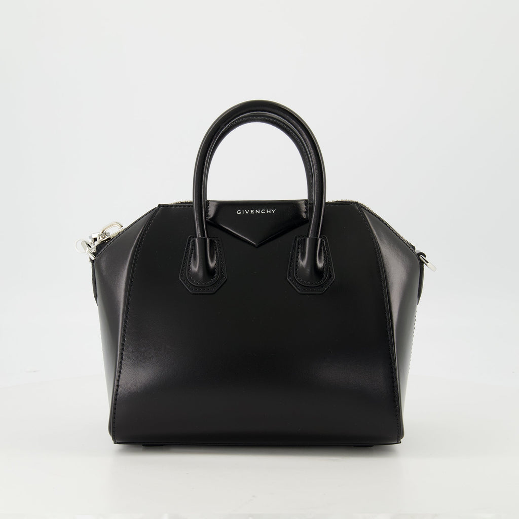 Mini Antigona bag, Givenchy leather bag, designer handbags, luxury accessories, black leather bag