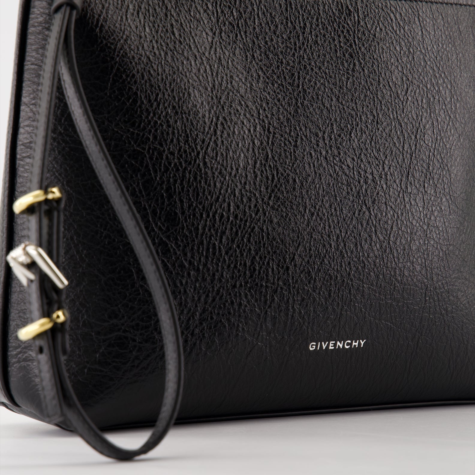 Givenchy, leather pouch, luxury accessories, Autumn-Winter 2024, elegant black clutch