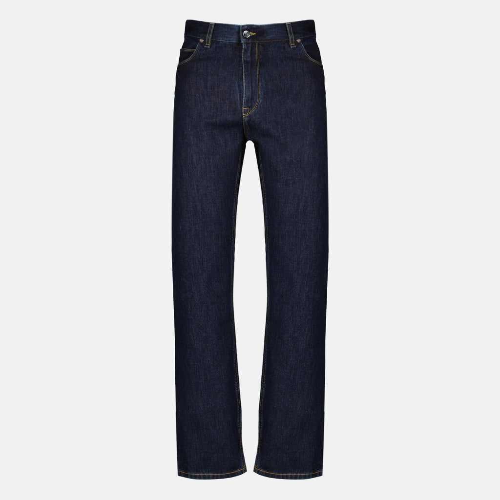 Vaqueros rectos de denim sin tratar