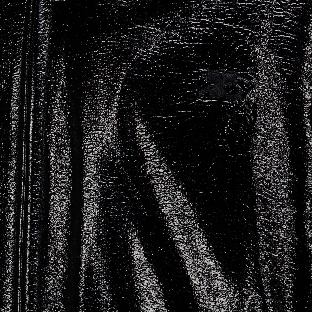 Chaqueta de chándal de vinilo negro