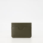 AMI de Coeur, card holder, khaki green, leather accessory, unisex wallet