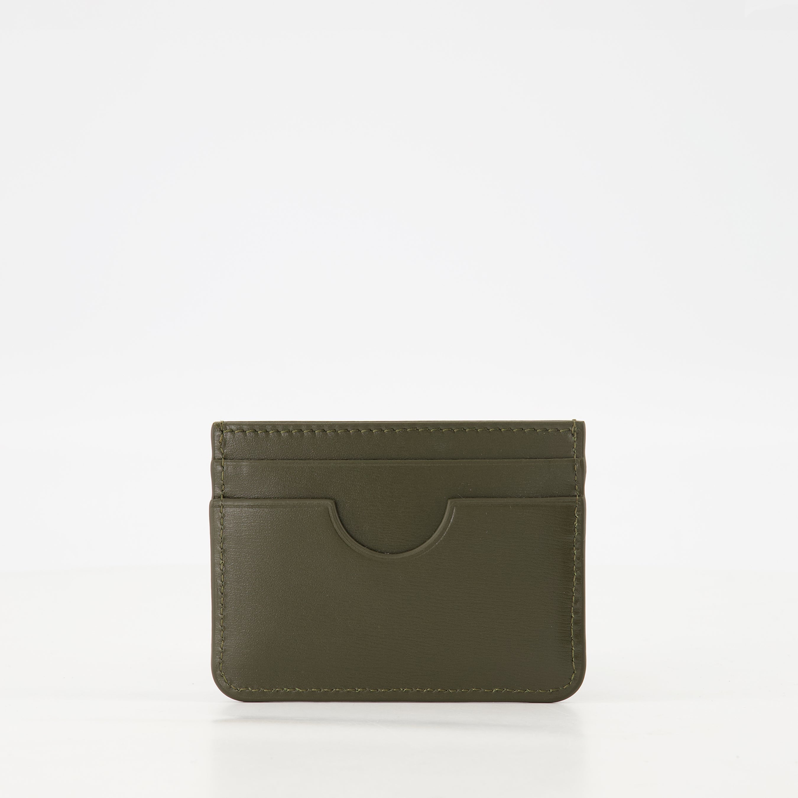 AMI de Coeur, card holder, khaki green, leather accessory, unisex wallet