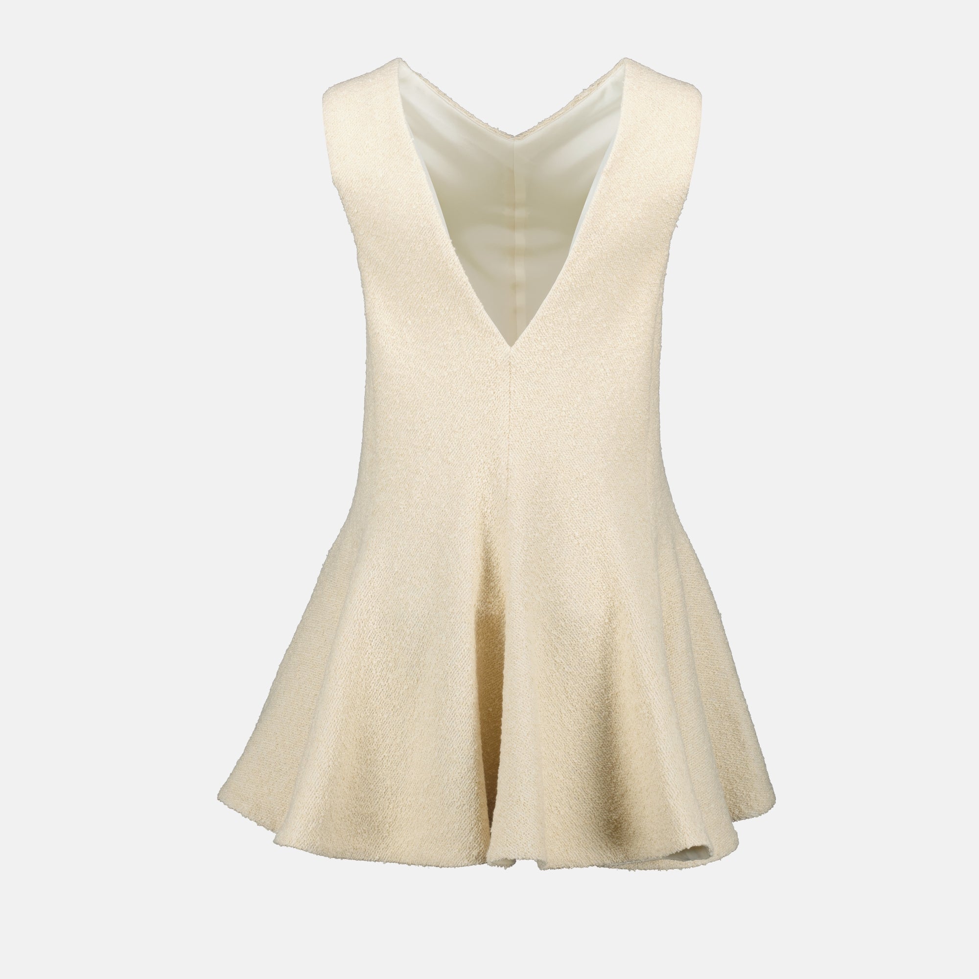 Khaite dress, ruffled dress, V-neck dress, cotton dress, Spring-Summer collection