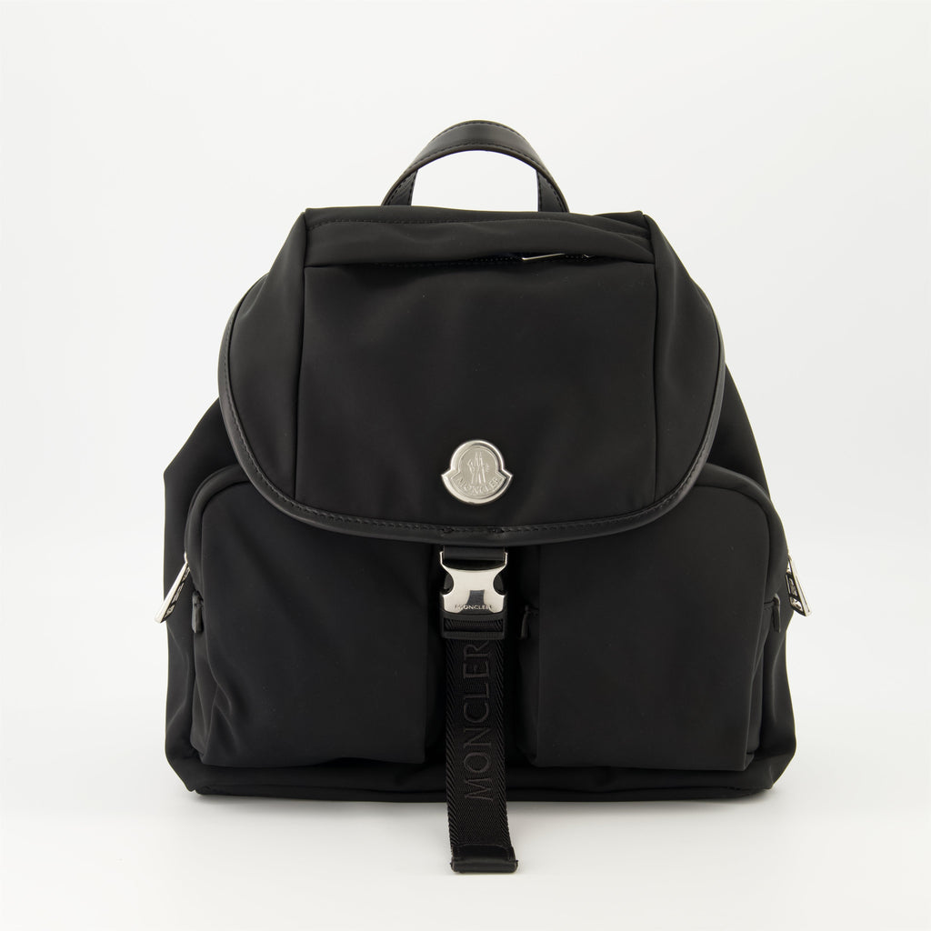 Moncler backpack, waterproof design, luxury accessories, functional fashion, stylish bags