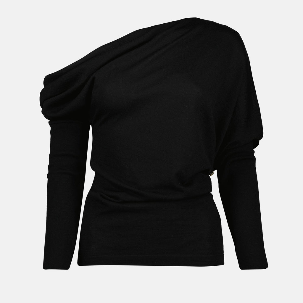 드레이프 울 스웨터