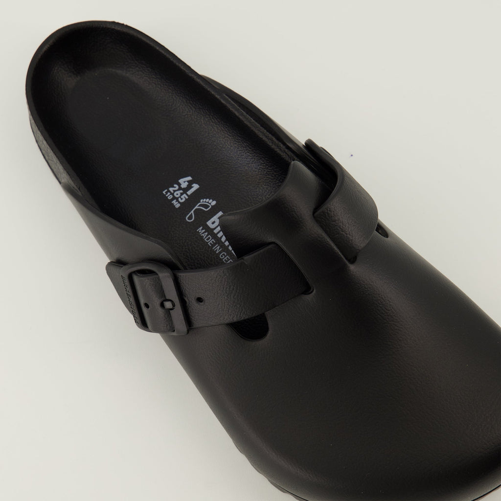 Birkenstock Boston Mules, EVA slip-on shoes, adjustable mules, black mules, comfortable footwear