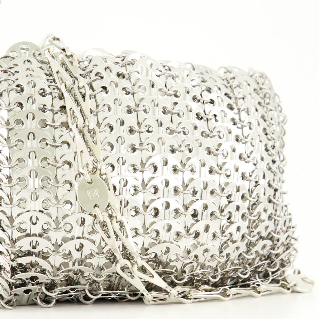 Rabanne, Iconic 1969 Bag, silver metal bag, Autumn-Winter 2024, fashion accessory
