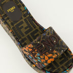 FF Blomstret Wedge Mules