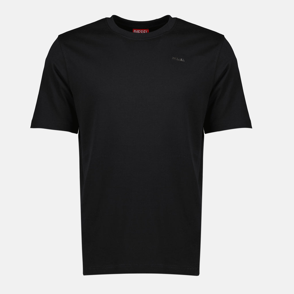 Diesel t-shirt, black cotton t-shirt, short sleeve tee, men's fashion, Fall-Winter collection